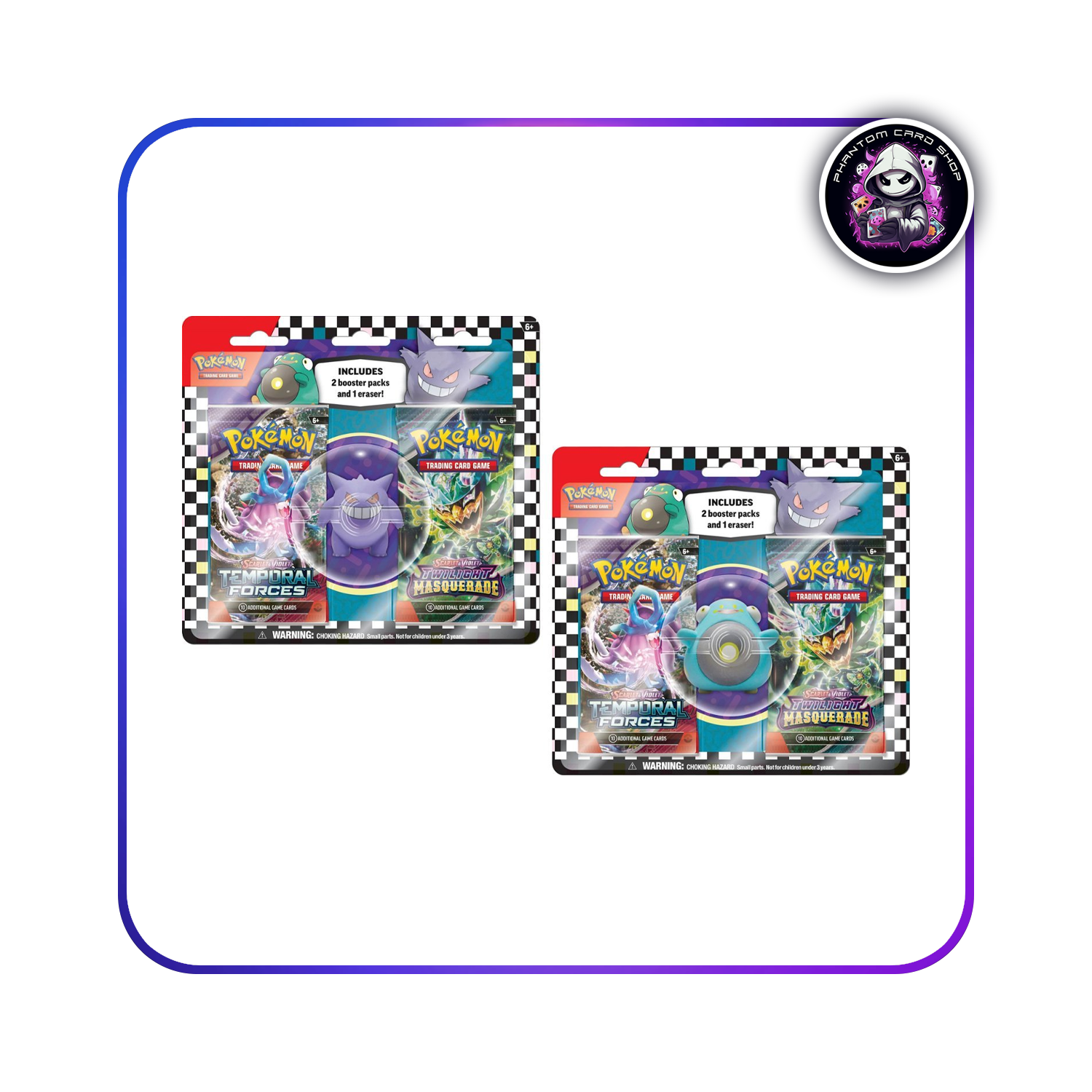 Pokmon 2024 Back to School Eraser Blister Phantom Card Shop Pokmon 2024 Back to School Eraser Blister Phantom Card Shop