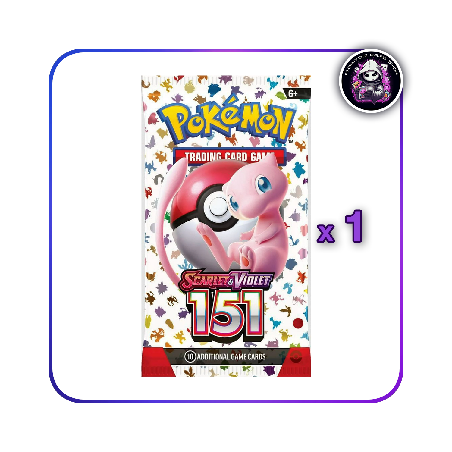 Pokmon 151 Booster Pack (English) Phantom Card Shop Pokmon 151 Booster Pack (English) Phantom Card Shop