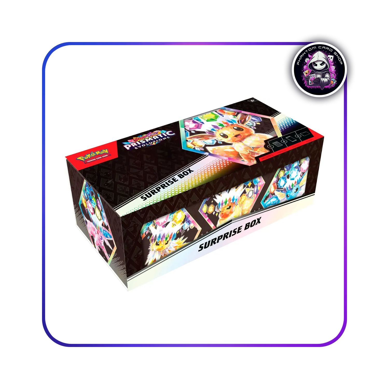 新品 Prismatic Evolutions Surprise Box Prismatic Evolutions Surprise Box – Phantom Card Shop