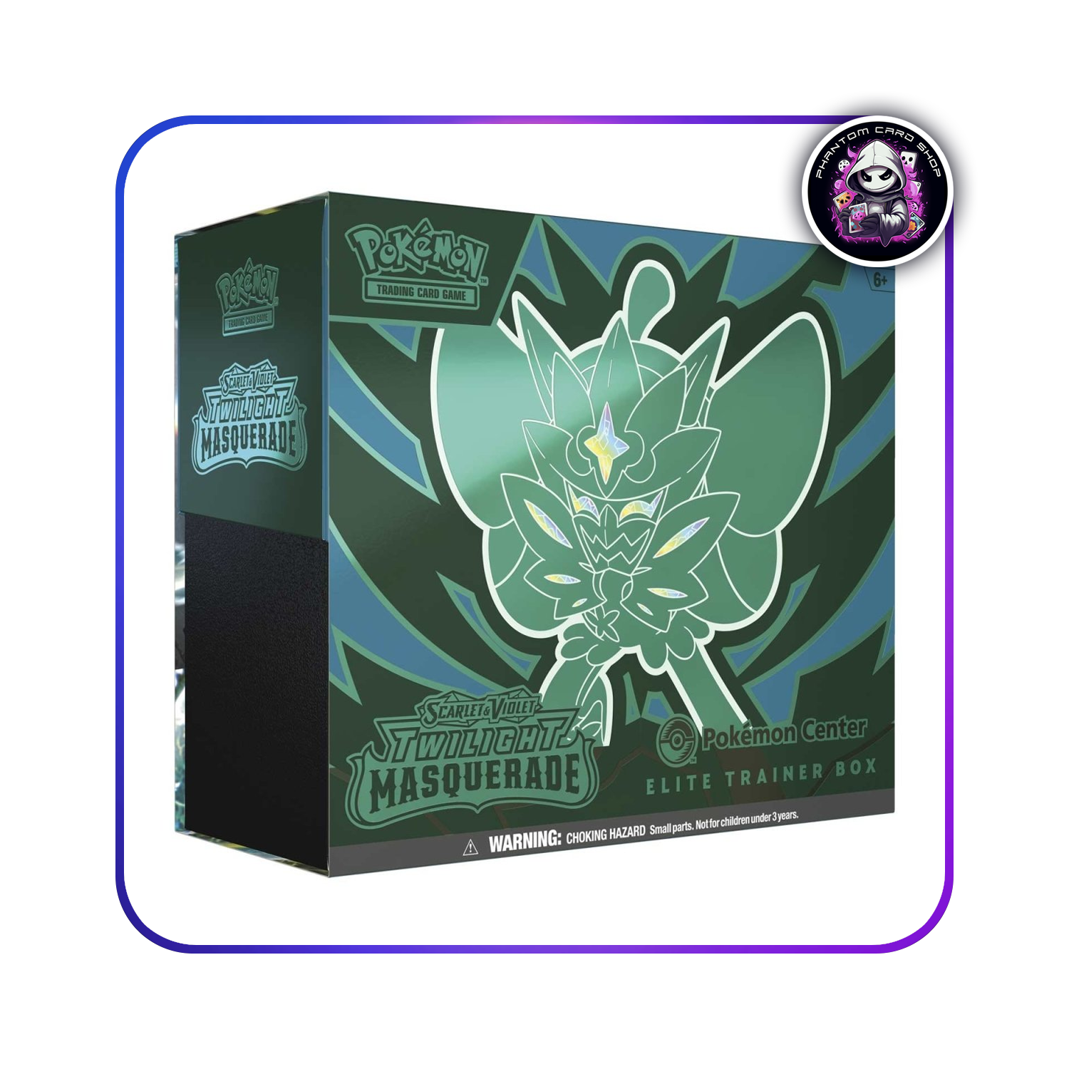 Pokmon Center Exclusive: Twilight Masquerade ETB Phantom Card Shop Pokmon Center Exclusive: Twilight Masquerade ETB Phantom Card Shop