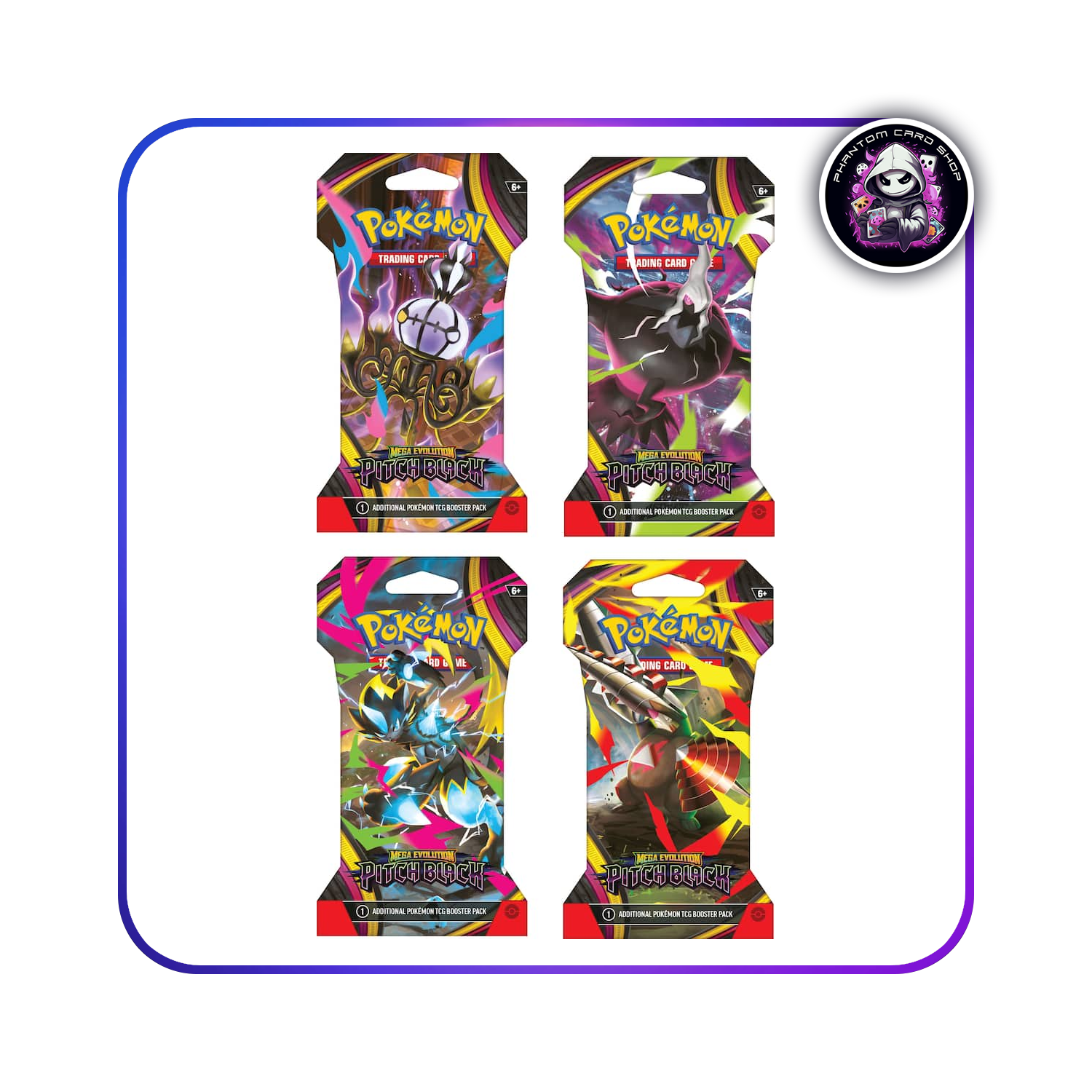 Pitch Black Sleeved Booster Pack - Style Varies