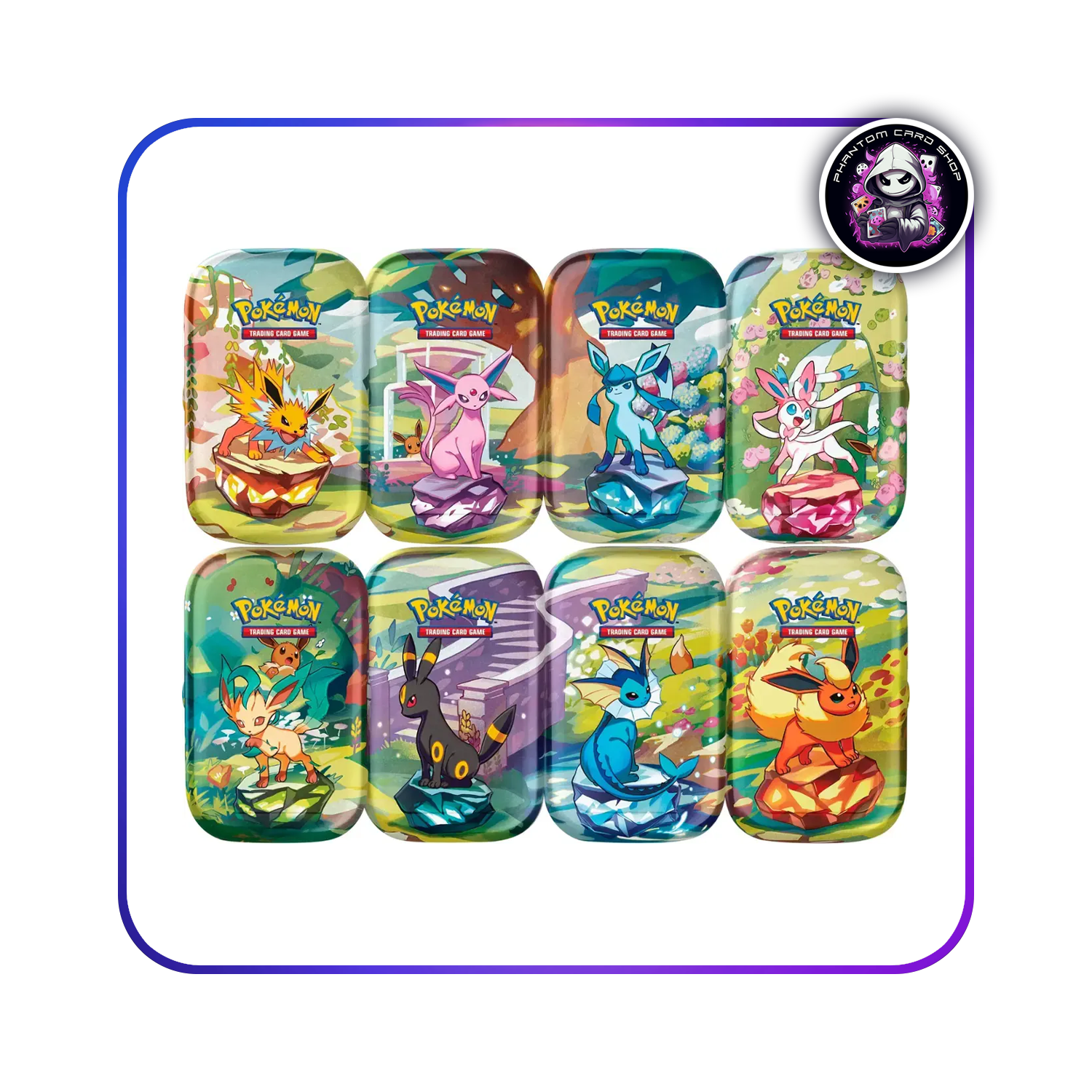 Prismatic Evolutions Mini Tin