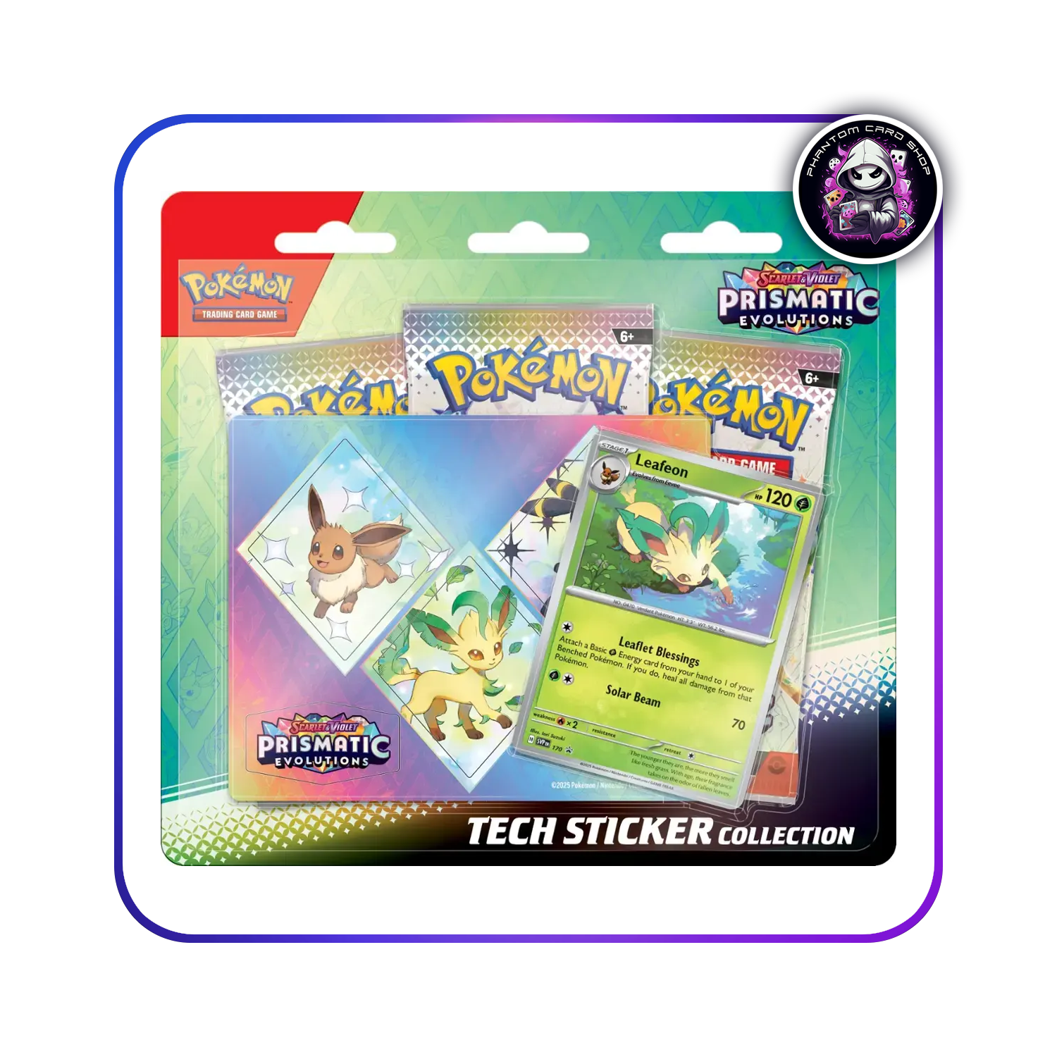 Prismatic Evolutions Tech Sticker Collection Phantom Card Shop Prismatic Evolutions Tech Sticker Collection Phantom Card Shop