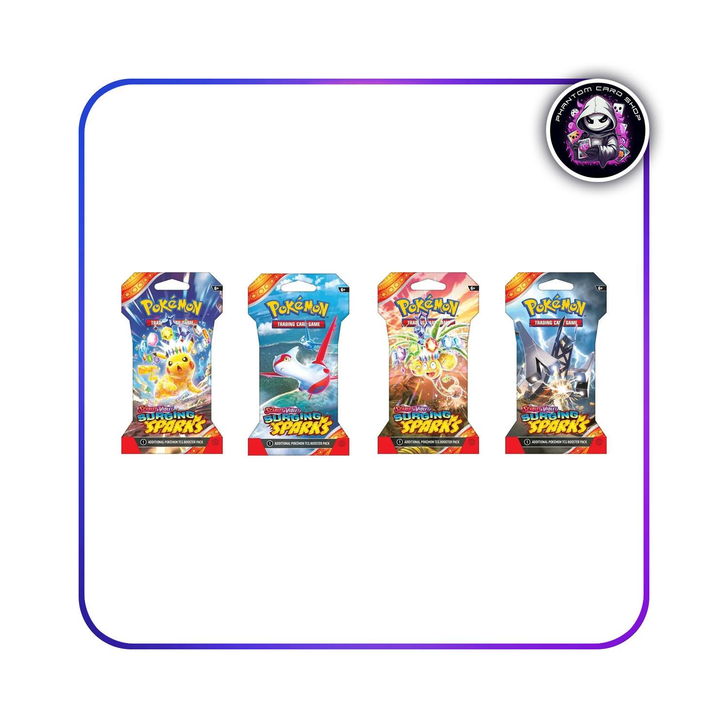 Surging Sparks Sleeved Booster Pack Phantom Card Shop Surging Sparks Sleeved Booster Pack Phantom Card Shop