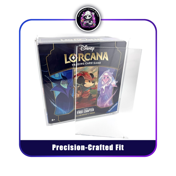 Premium Acrylic Display Case Compatible with Disney Lorcana Illumineer’s Trove with Magnetic Top Panel