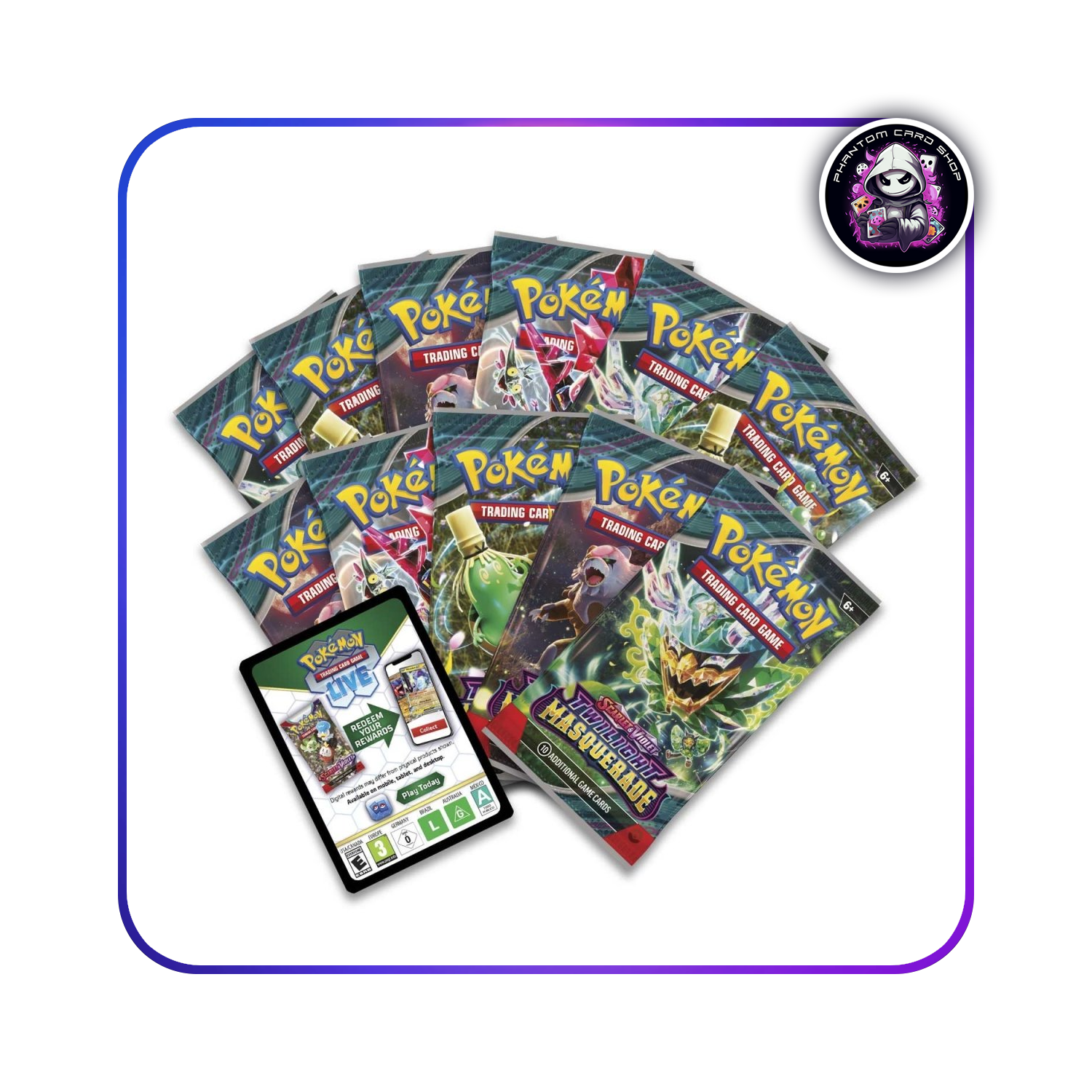 Pokmon Center Exclusive: Twilight Masquerade ETB Phantom Card Shop Pokmon Center Exclusive: Twilight Masquerade ETB Phantom Card Shop